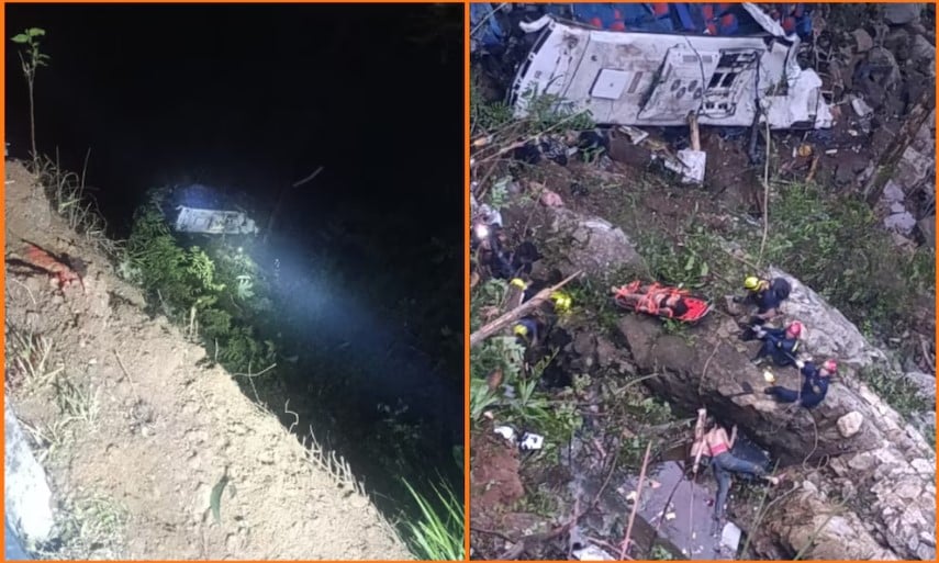 Τραγικό δυστύχημα με 16 μαθητές νεκρούς – Λεωφορείο έπεσε σε χαράδρα 9 accidente