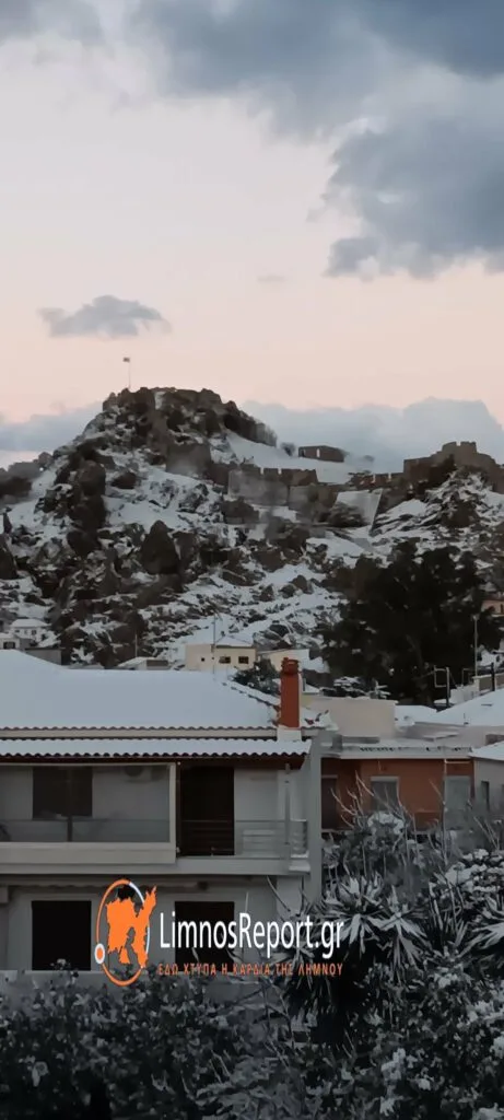 «Ασπρη» Πρωτοχρονιά στη Λήμνο, χιόνισε στο νησί ΒΙΝΤΕΟ - ΦΩΤΟ