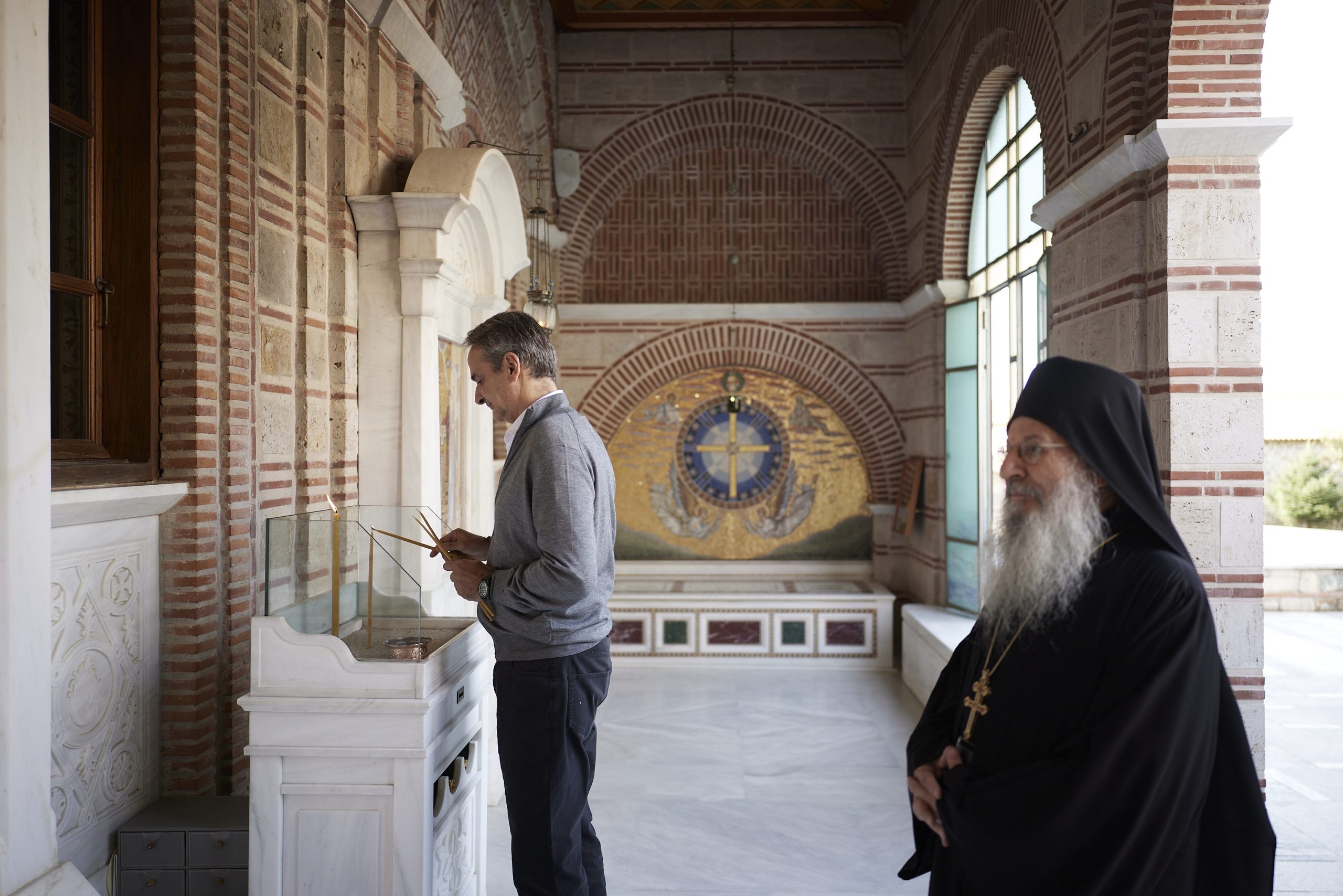 ΕΠΙΣΚΕΨΗ ΠΡΩΘΥΠΟΥΡΓΟΥ ΜΗΤΣΟΤΑΚΗ Κ ΣΤΗ ΜΟΝΗ ΕΥΑΓ. ΘΕΟΤΟΚΟΥ ΣΤΗΝ ΟΡΜΥΛΙΑ ΧΑΛΚΙΔΙΚΗΣ